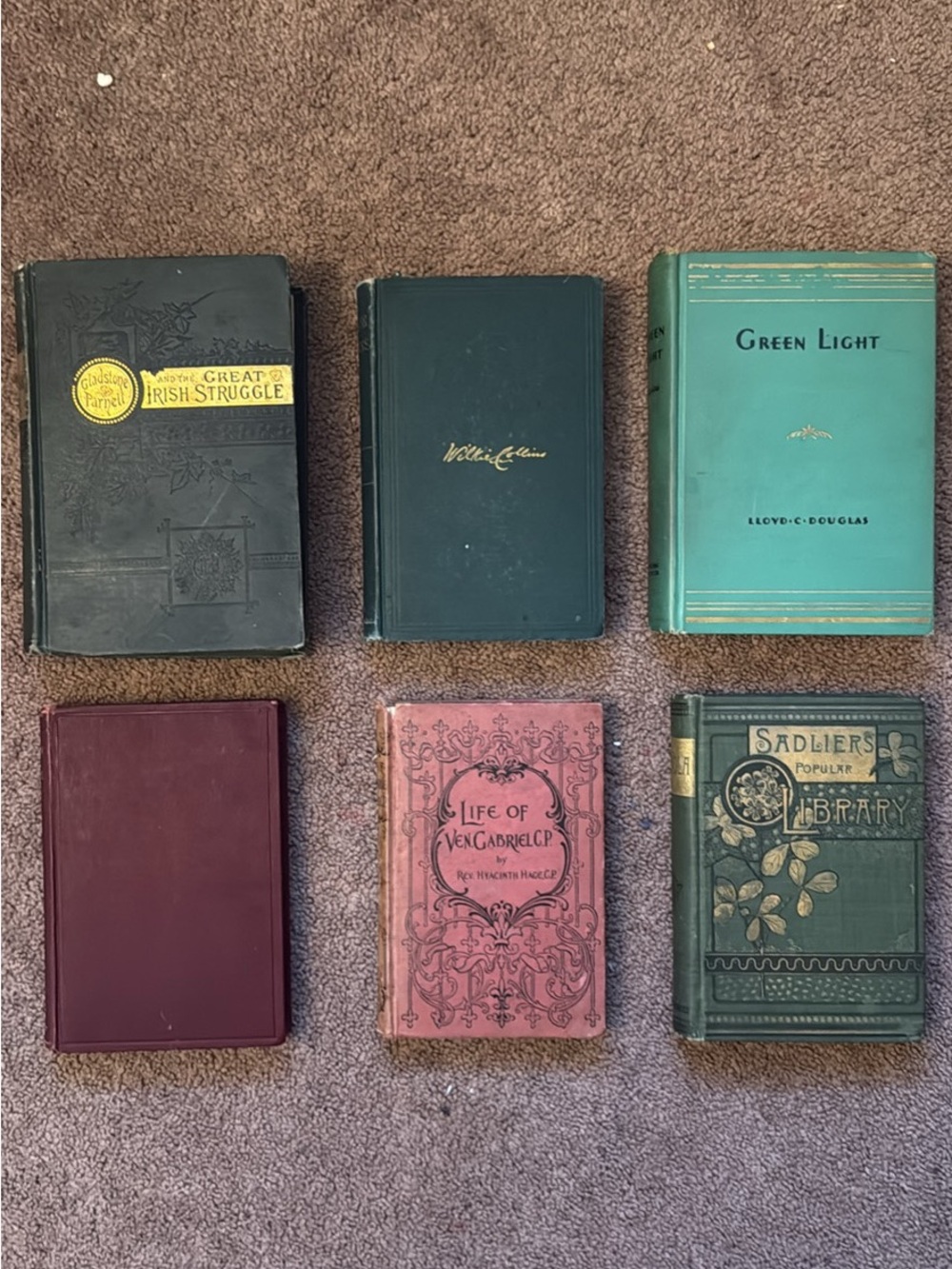 6 Vintage Hardcover Books